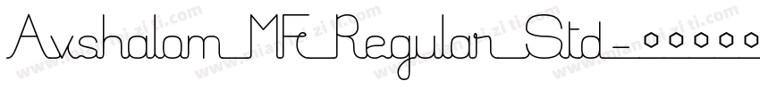 Avshalom MF Regular Std字体转换